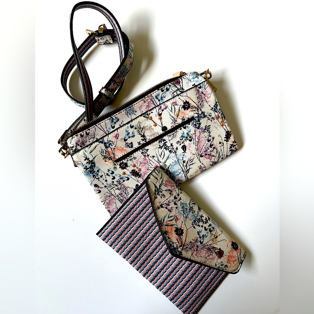 Parfois crossbody purse and wallet all in one. Vegan leather